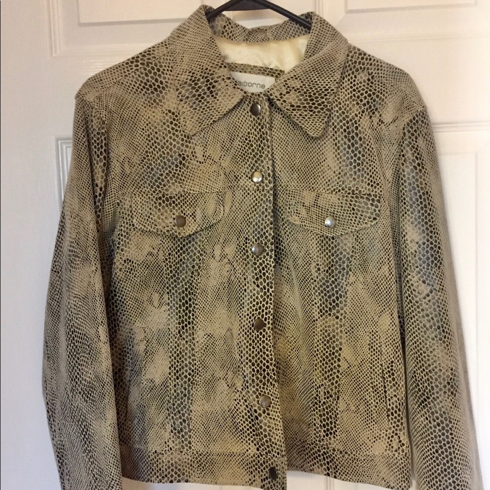 Liz Claiborne Leather Jacket - New